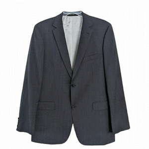 Hugo Boss dark blue striped 100% virgin wool blazer size 44L